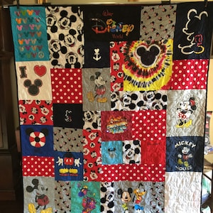 T Shirt Puzzle Design Quilt Memory Quilt Custom Order Quilt You Pick Size - Using Your Shirts - DEPOSIT ONLY