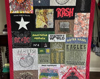 Custom T-Shirt Memory Quilt, Puzzle Design (DEPOSIT ONLY)