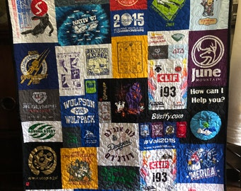T Shirt Quilt Memory Quilt - Deposit Only