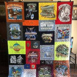 T Shirt Quilt Memory Quilt - Deposit Only