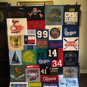 T Shirt Double Sided Quilt Memory Quilt Deposit Only - Etsy