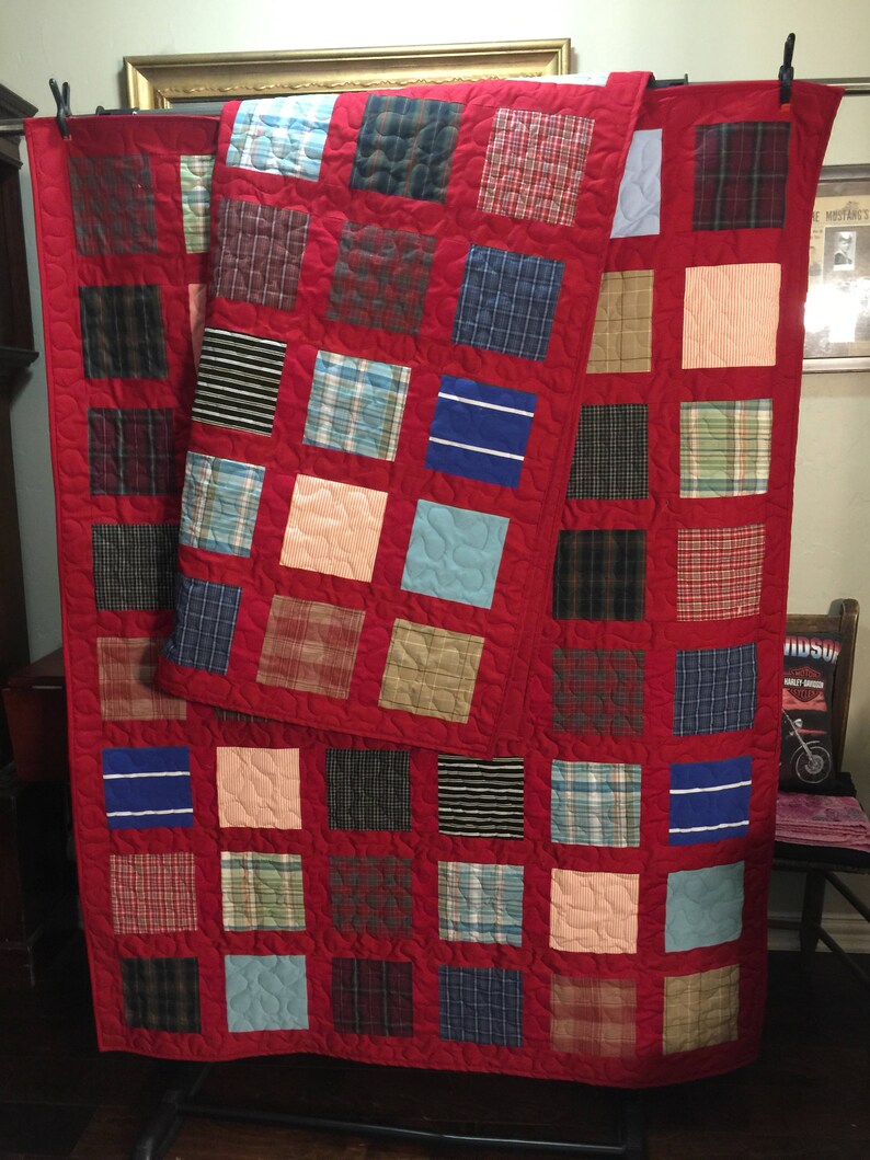 Grief Quilt Made From Loved Ones Clothing DEPOSIT ONLY Etsy