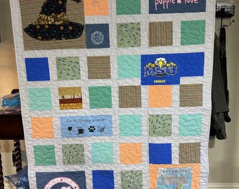 Memory Quilt made from Loved Ones clothing - DEPOSIT ONLY