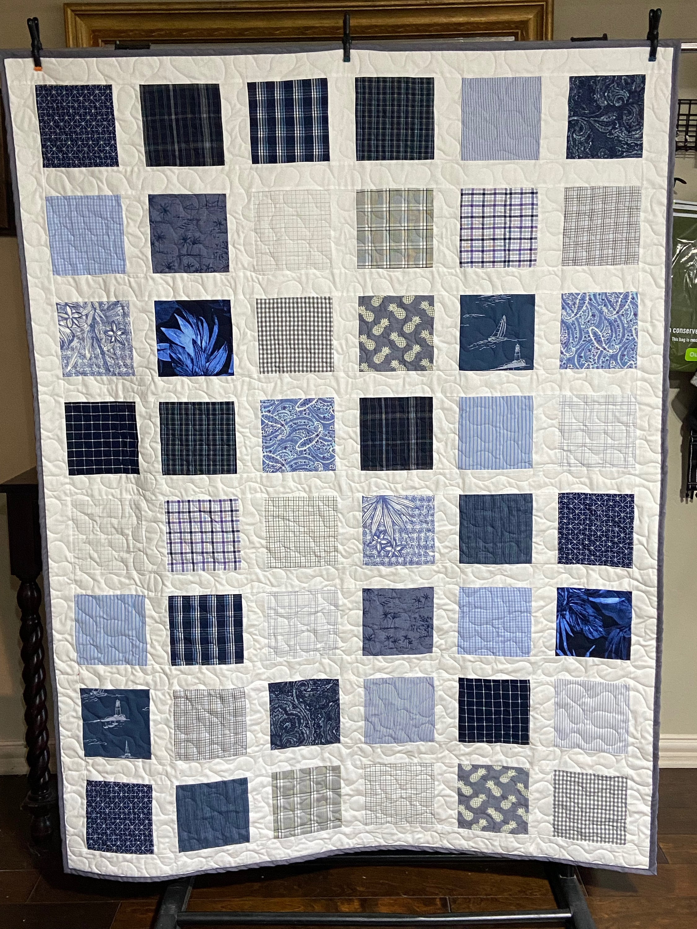 Memory Quilt Made From Loved Ones Clothing - DEPOSIT ONLY - Etsy