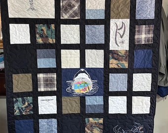 Memory Quilt made from Loved Ones clothing - DEPOSIT ONLY
