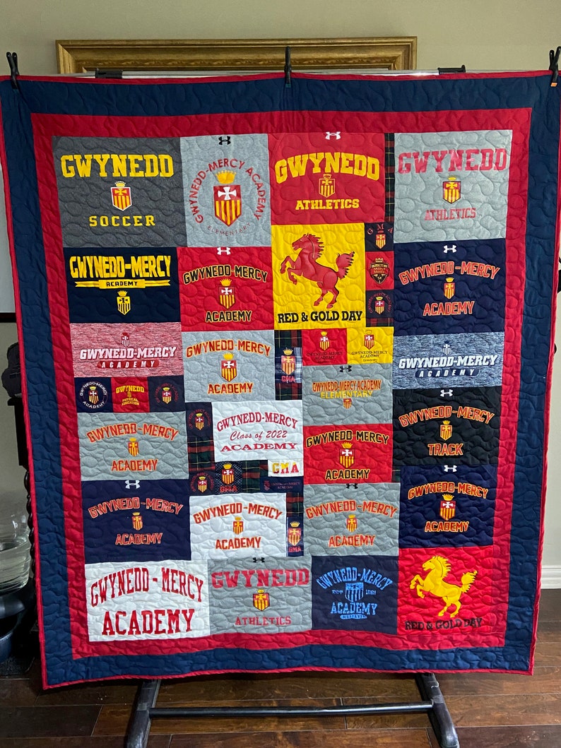 Tshirt Quilts Custom Memory Quilt Custom Order Quilt You Etsy