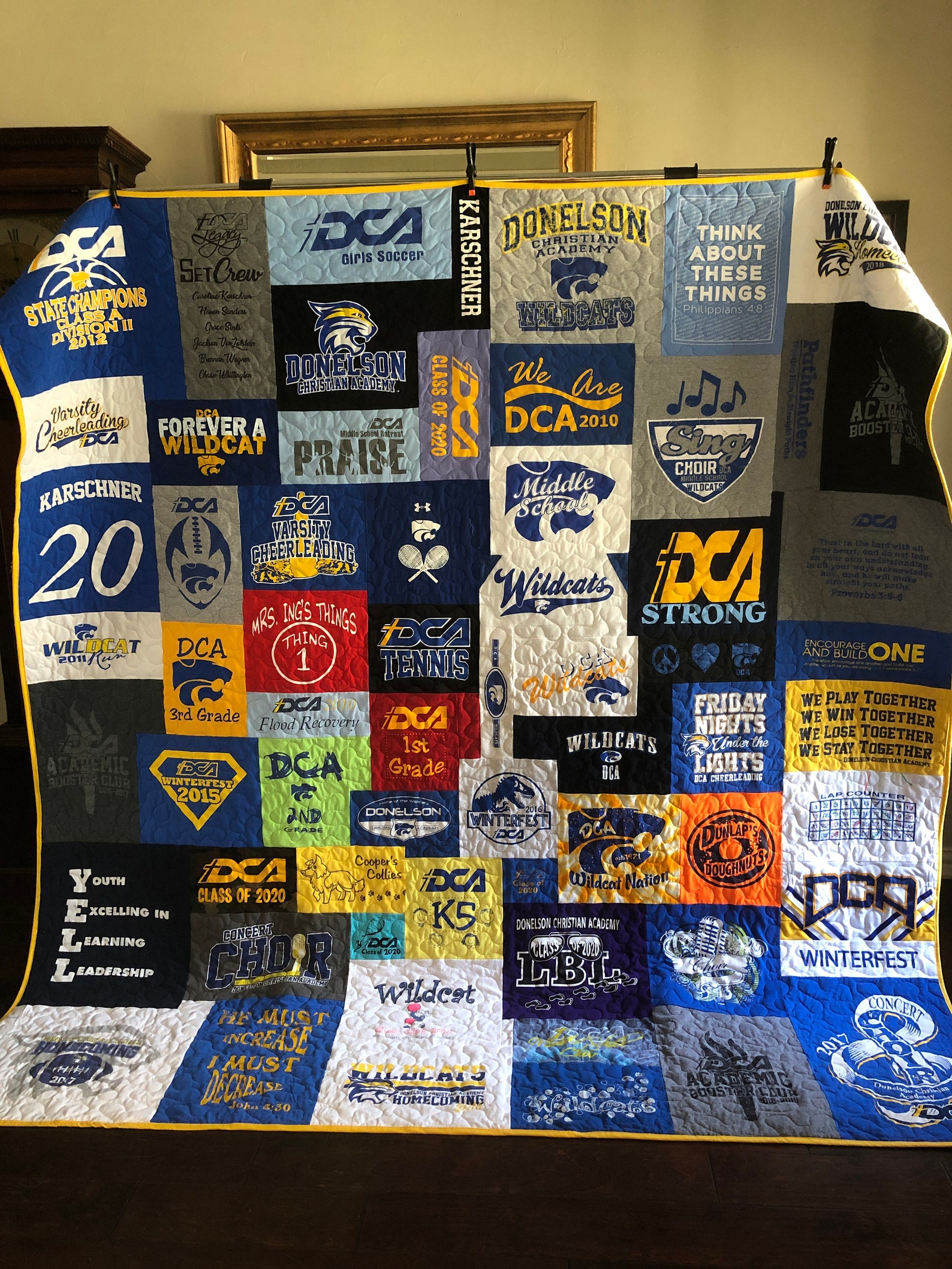 T Shirt Quilt Custom Puzzle Design Memory Quilt Custom Order - Etsy