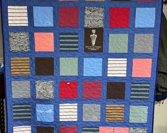 Memory Quilt made from Loved Ones clothing - DEPOSIT ONLY