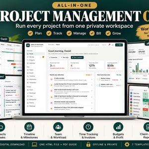 Project Management Software | Gantt Chart | Kanban Board | Project Tracker | Offline HTML Software