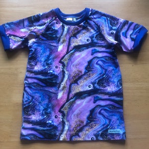 Purple Marble T-Shirt, Made To Order 1-12y image 4
