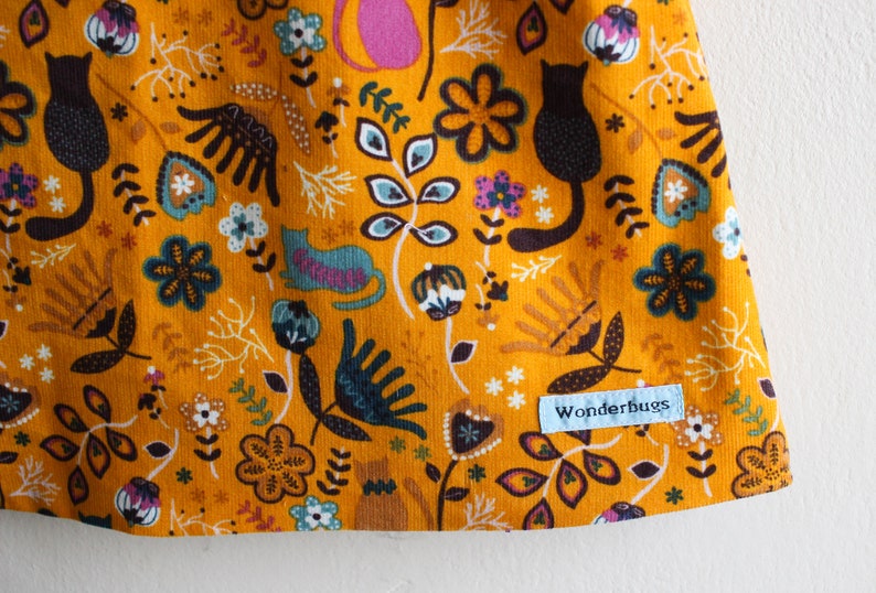 Made To Order 0-8y Reversible Needlecord Pinafore Dress