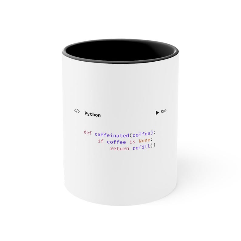 Koffiemok met Python-thema | Grappige koffiemok voor programmeurs | Cadeau voor codeer- en STEM-liefhebbers afbeelding 1