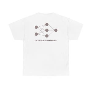 Camiseta con diagrama de red neuronal / Camiseta técnica de ciencia del aprendizaje automático