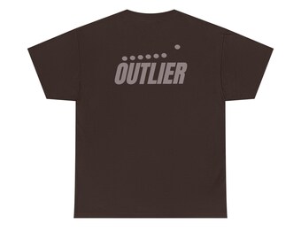 Outlier Data Science T-shirt | Minimalistisch statistiekshirt (100% katoen)