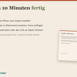 Gästemappe Ferienwohnung Vorlage zum Bearbeiten, WLAN-Schild und Hausordnung (Google Slides, PowerPoint) image 4