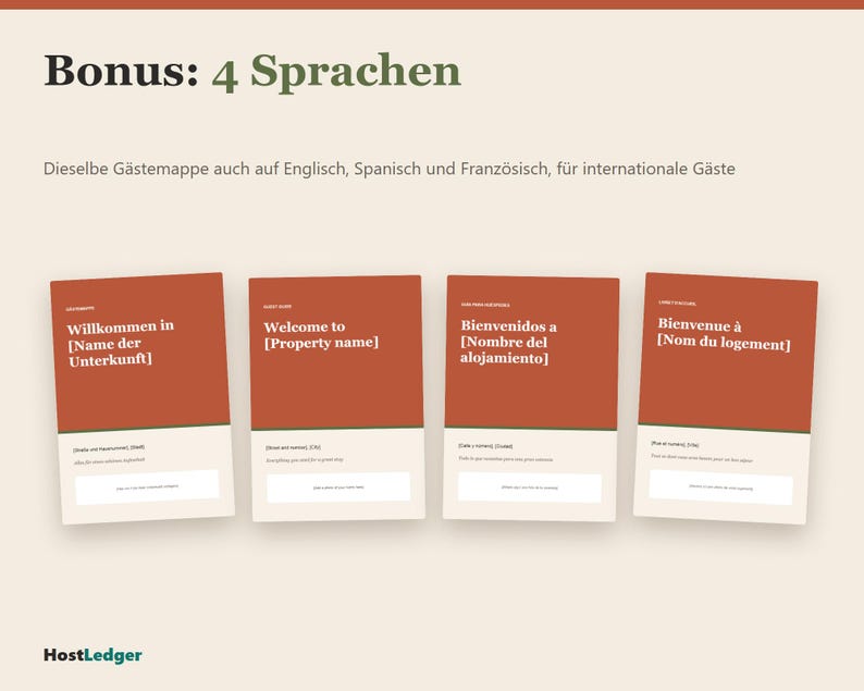 Gästemappe Ferienwohnung Vorlage zum Bearbeiten, WLAN-Schild und Hausordnung (Google Slides, PowerPoint) image 5