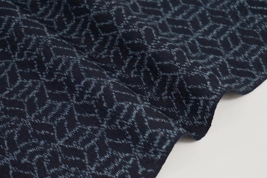 Kōshi Pattern Vintage Japanese Handwoven Geometric Kasuri Wool Kimono Fabric - Etsy