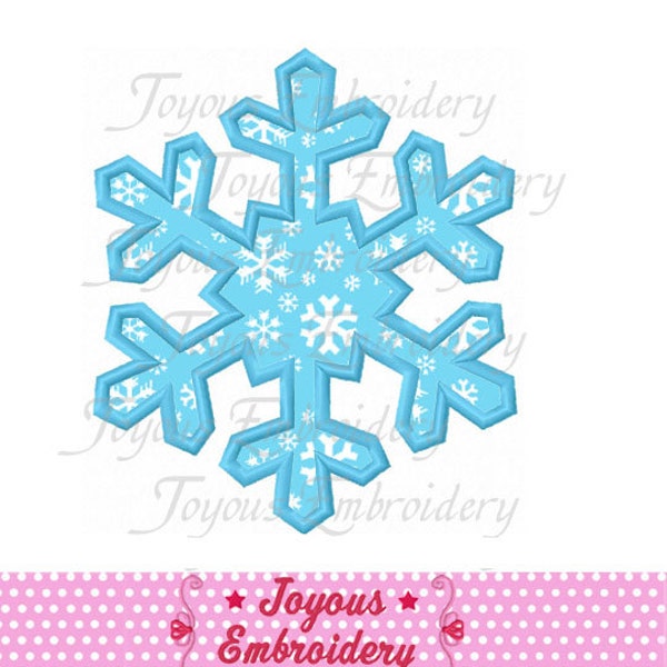 Instant Download Snowflake Applique Machine Embroidery Design NO:1885