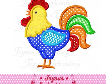 Instant Download Rooster Applique Machine Embroidery Design NO:2129