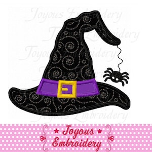 Instant Download Halloween Witch Hat Applique Machine Embroidery Design NO:1831