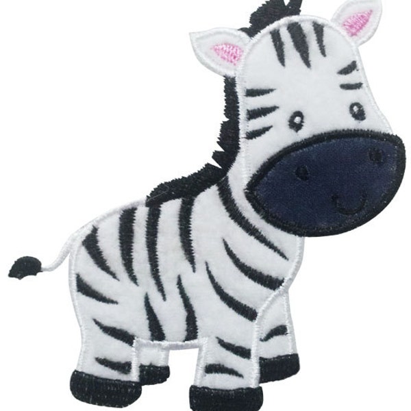 Instant Download Zebra Applique Machine Embroidery Design,Zoo animal applique design NO:1224