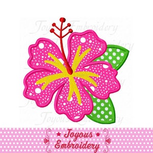 Instant Download Hibiscus Applique Machine Embroidery Design NO:2342