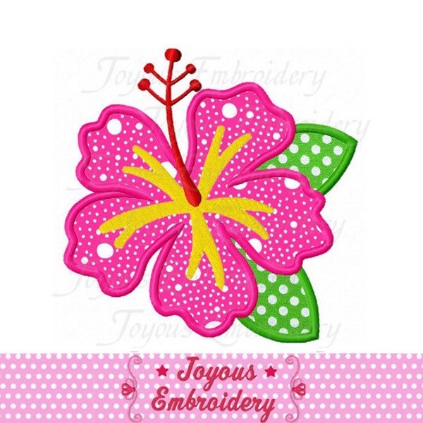 Instant Download Hibiscus Applique Machine Embroidery Design NO:2342