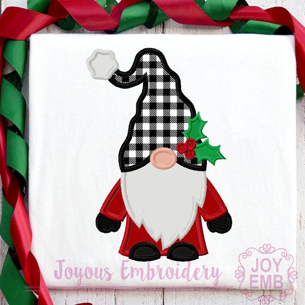 Christmas Gnome Applique,Gnome Embroidery,Merry Christmas,Machine Embroidery,Gnome Applique,Christmas Embroidery