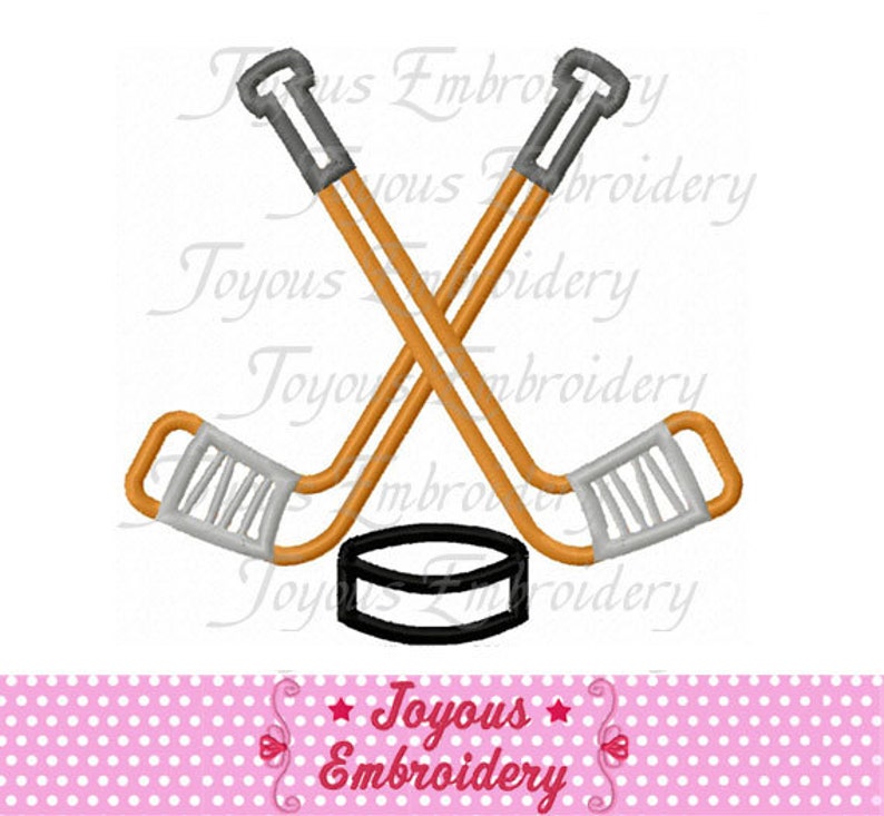 Instant Download Hockey Applique Embroidery Design NO:2110 image 2