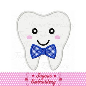 Instant Download Tooth for Boys Applique Machine Embroidery Design NO:2390