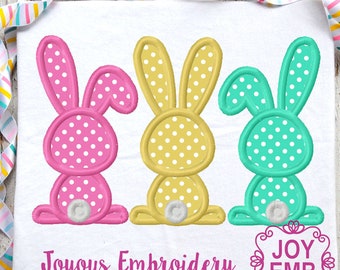 Bunny Applique,Bunny embroidery,Easter embridery Design,Bunny Embroidery,Rabbit Embroidery,Easter Machine Embroidery Design