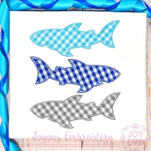 Shark Applique,Shark Embroidery Design,sea animal embroidery,Machine Embroidery File