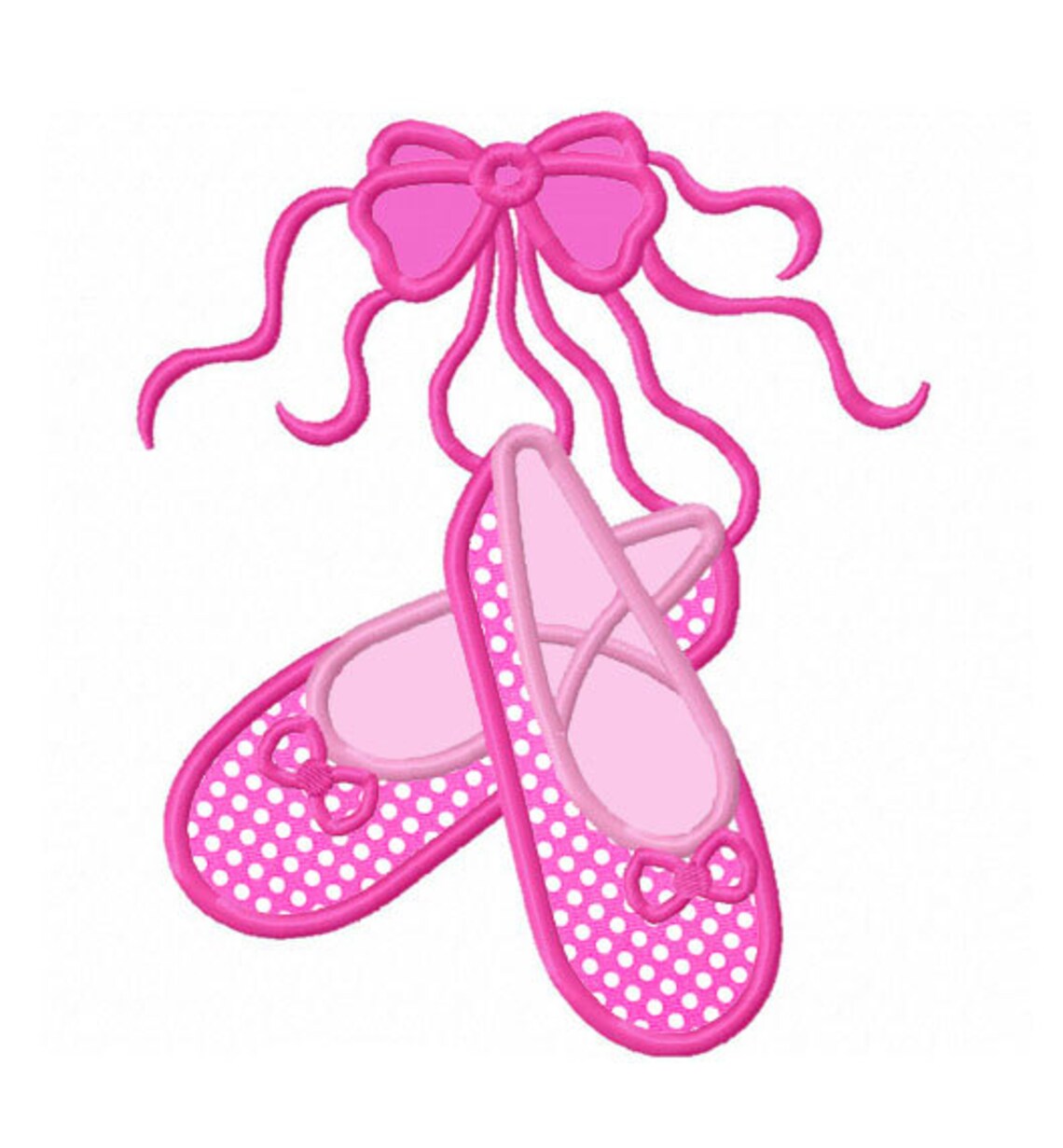 Instant Download Ballet Shoes Applique Machine Embroidery Etsy