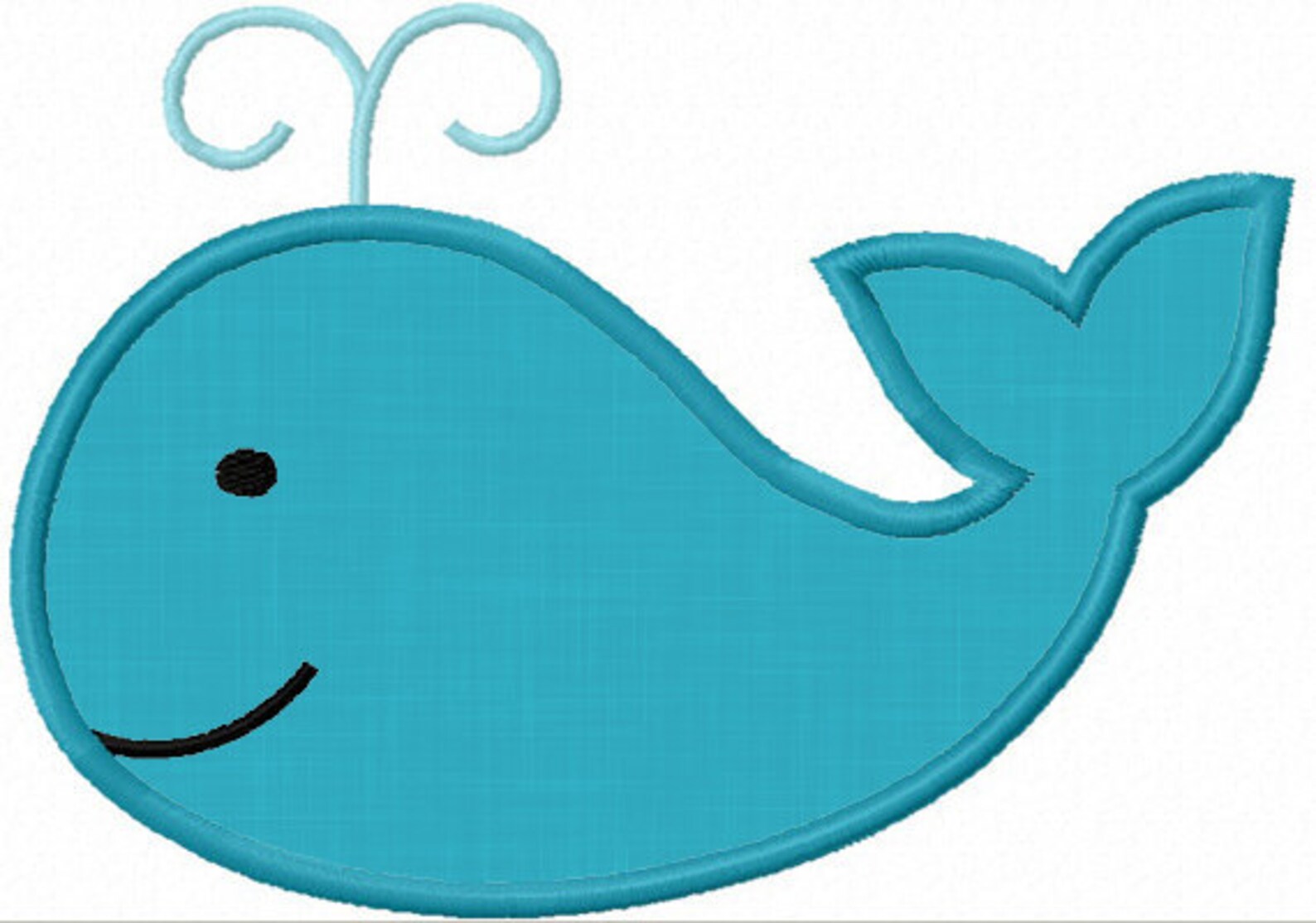 Instant Download Whale Applique Machine Embroidery Design Etsy