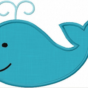 Whale Applique,Whale Embroidery Design,Machine Embroidery Design,Instant Download  Embroidery File NO:1169