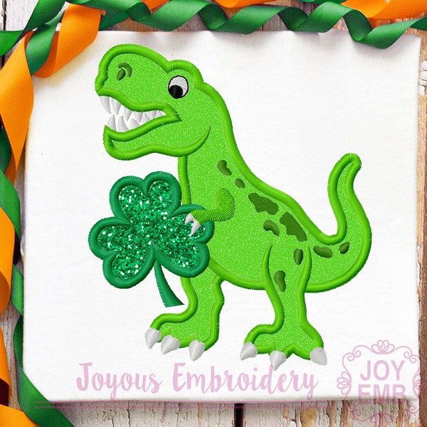 St.Patrick's day Embroidery,St.Patrick's day Rex Applique,St.Patrick's day applique,Rex Heart Applique,Machine Embroidery,Embroidery Design