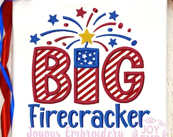 Big Firecracker Embroidery,4th OF July Embroidery,Independence Day Design,Machine Embroidery Design,Instant download Embroidery File
