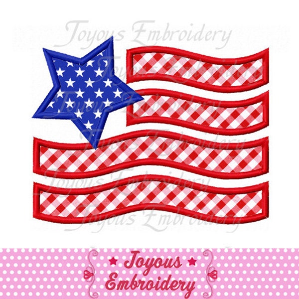 4th of July Applique,American Flag applique,Independence day Machine Embroidery Design,Instant download embroidery file NO:1705