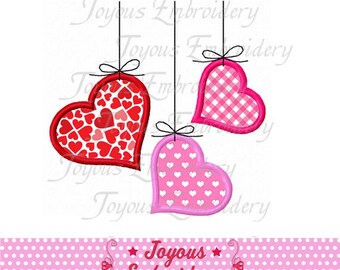 Valentine's day Applique,Heart Applique,Valentine Heart,Valentines day Embroidery,Machine embroidery Design NO:1903