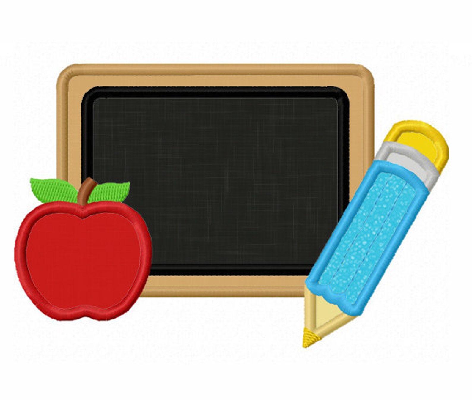 Instant Download Back to School Chalk Board Applique Machine Etsy