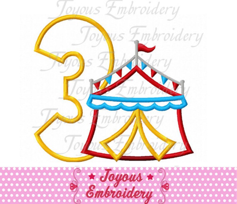 Instant Download Circus Tent Applique Machine Etsy