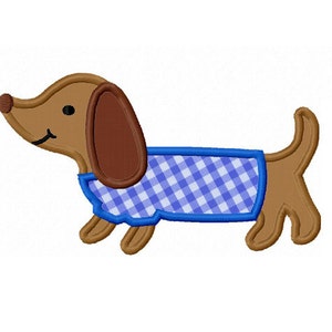 Dachshund Applique,Dog Embroidery, Embroidery file,dog Applique patternMachine Embroidery Design,Instant Download File NO:1404