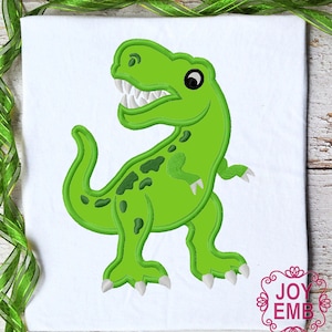 Dinosaur Applique,Rex Applique,Dinosaur Embroidery,Dinosaur Birthday,Birthday Applique,Machine Embroidery Design NO:3466