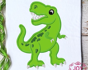 Dinosaur Applique,Rex Applique,Dinosaur Embroidery,Dinosaur Birthday,Birthday Applique,Machine Embroidery Design NO:3466