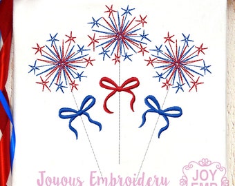 Sparklers Embroidery,New Year Embroidery Design Patriotic Shirt Embroidery,4th of July Embroidery,Independence day Machine Embroidery Design