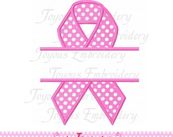 Instant Download Awareness Ribbon Applique Machine Embroidery Design NO:1764