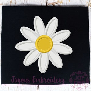 Daisy Embroidery File, Daisy Applique, Machine Embroidery Design, Embroidery File download