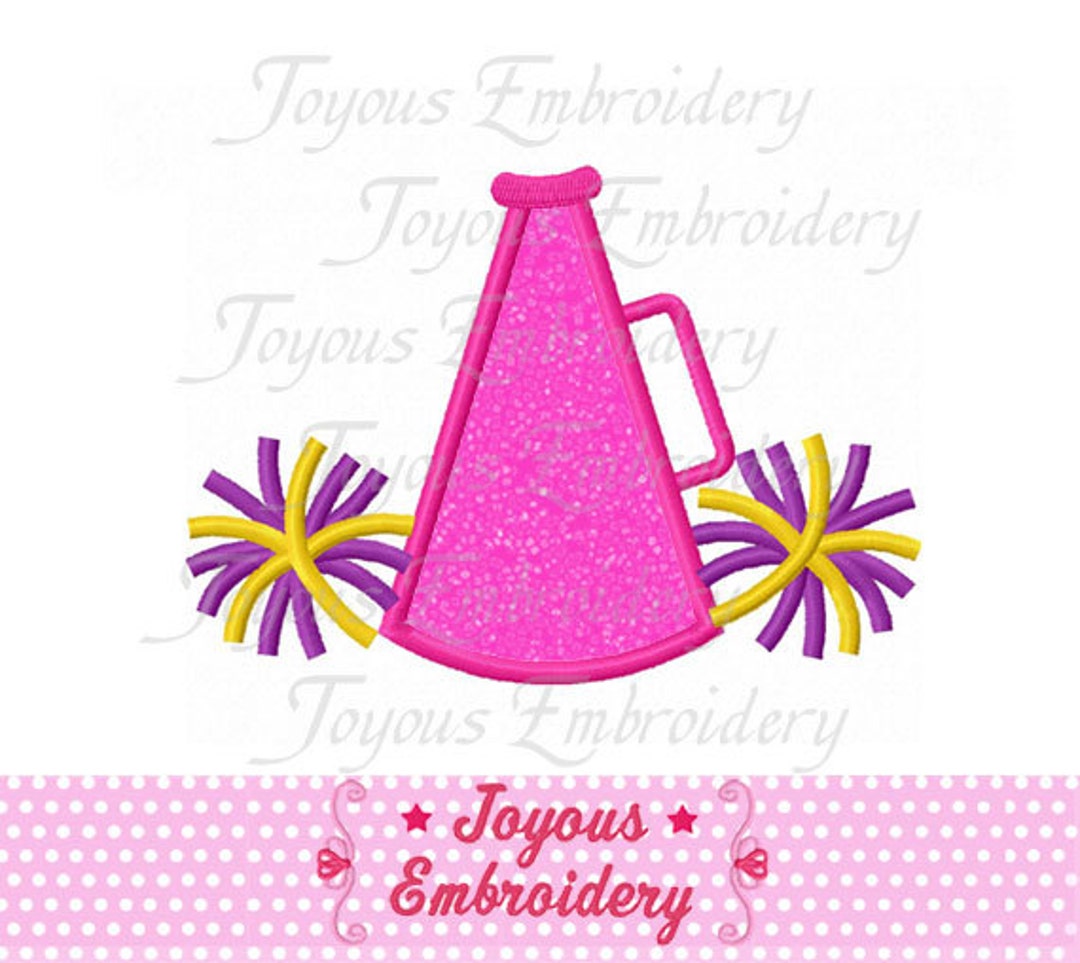Megaphone Appliqueheering Embroiderymegaphone - Etsy