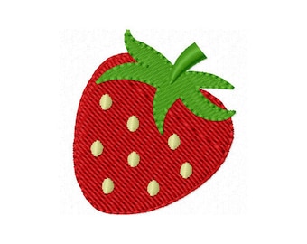 Strawberry Mini Filled Stitches Machine Embroidery Design,Strawberry embroidery, Instant Download design  NO:1139