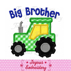 Instant Download Brother Tractor Applique Machine Embroidery,Big Brother applique,Tractor embroidery Design NO:2073